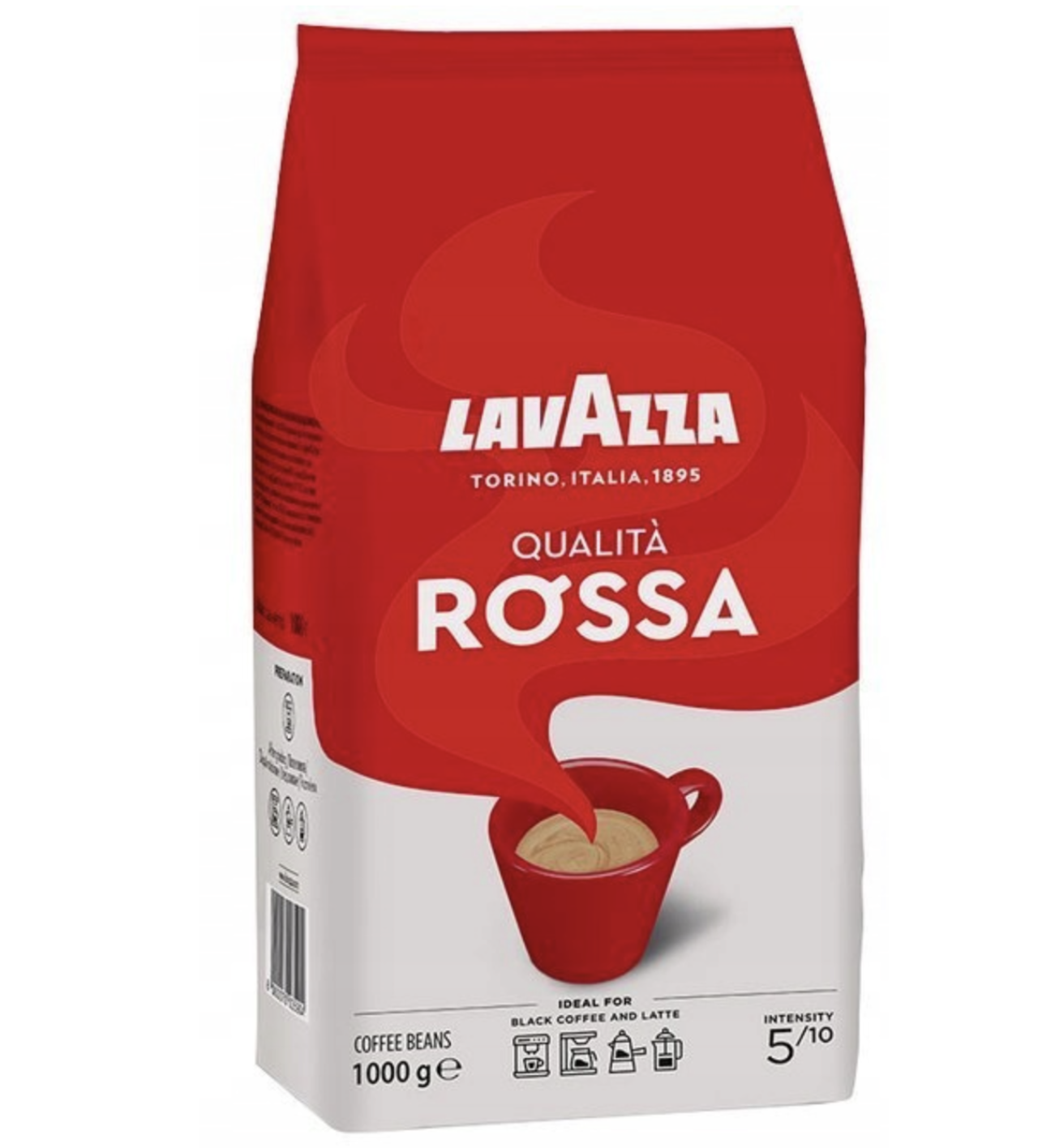 Lavazza Qualità Rossa, whole-bean coffee, 3 × 1 kg