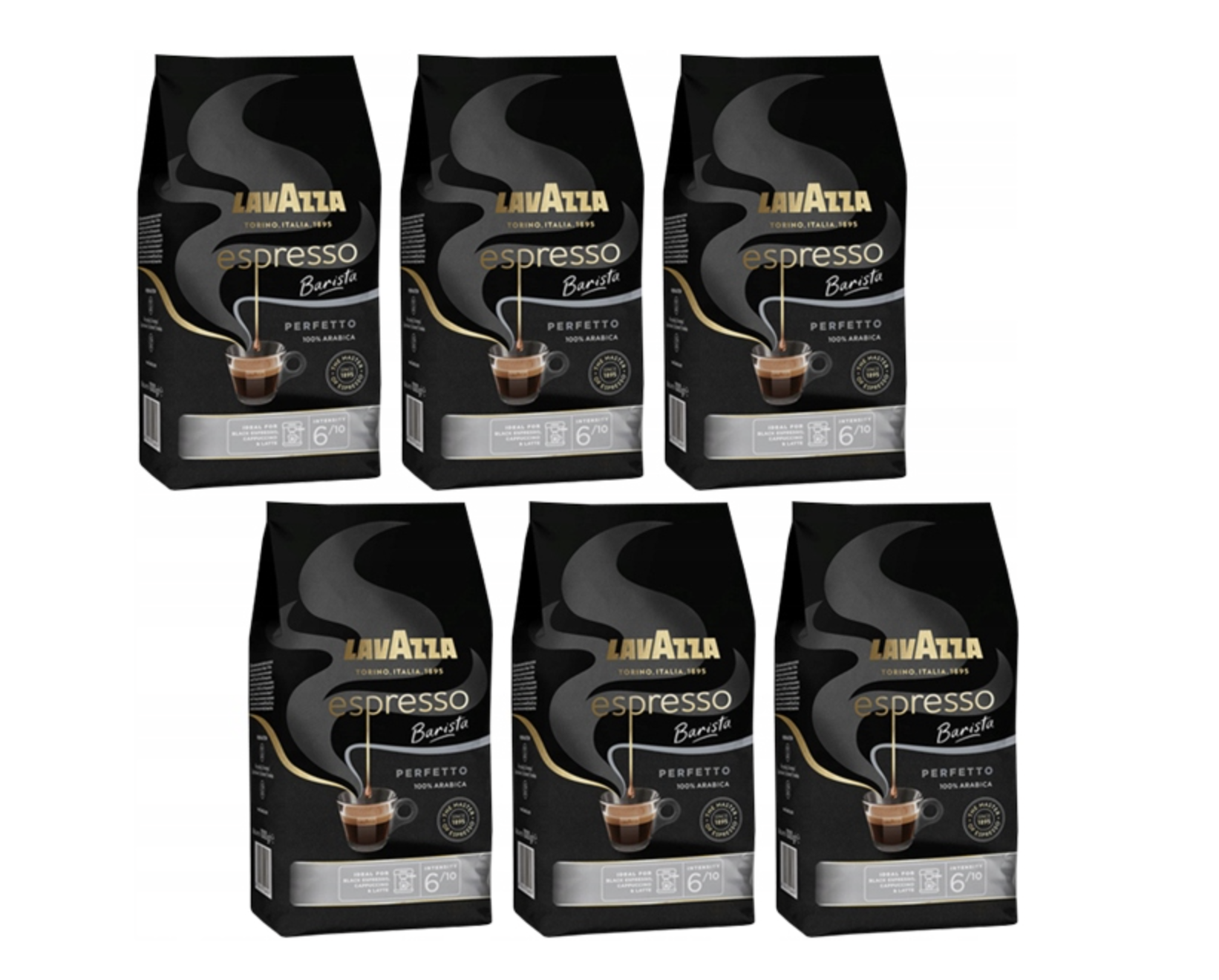 Lavazza Perfetto Espresso, whole-bean coffee, 6 × 1 kg